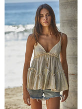 Load image into Gallery viewer, V-Neck Ruffle Spaghetti Strap Blouse
