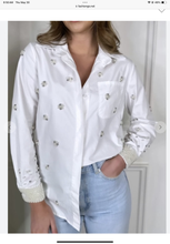 Load image into Gallery viewer, BLINGY WHITE BLOUSE

