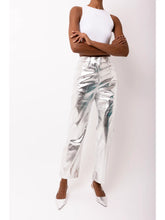 Load image into Gallery viewer, FAUX LEATHER METALLIC PANT
