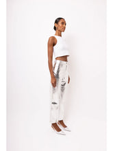 Load image into Gallery viewer, FAUX LEATHER METALLIC PANT
