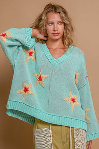 STAR BEEBER PATCH SWEATER