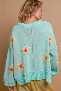 STAR BEEBER PATCH SWEATER