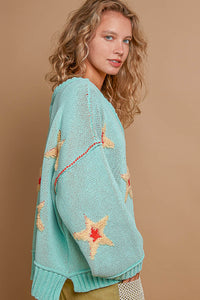 STAR BEEBER PATCH SWEATER