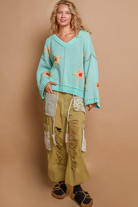 STAR BEEBER PATCH SWEATER