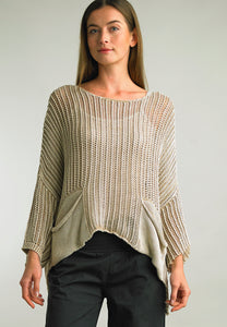 COTTON KNIT SWEATER